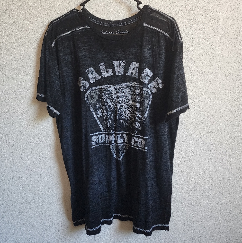 Salvage Supply Company Grey Graphic Tee